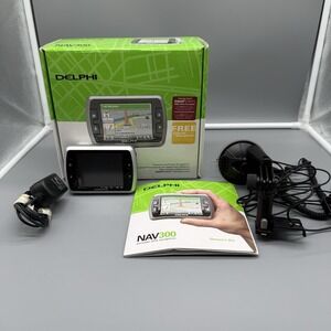 Delphi Portable GPS Navigation with Bluetooth Connectivity NAV300